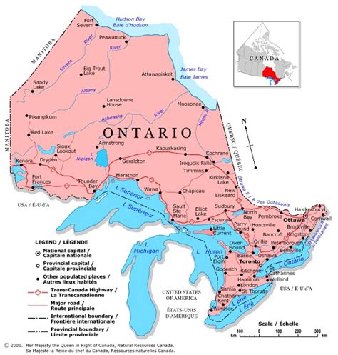 Map of Ontario