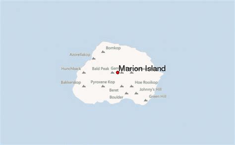 Marion Island Mountain Information