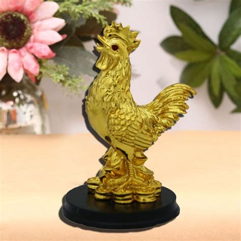 Golden Polyresin Feng Shui Rooster at Rs 200 in Nagpur | ID: 23295989033