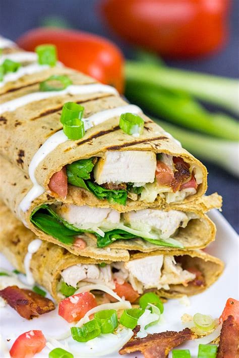 Crispy Chicken Bacon Ranch Wraps