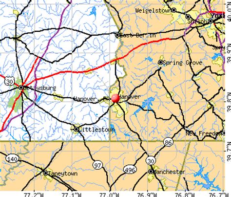 Hanover, Pennsylvania (PA 17331) profile: population, maps, real estate, averages, homes ...