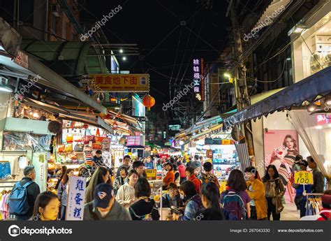 Shilin Night Market Food Court Popular Famous Destination Endless Food – Stock Editorial Photo ...