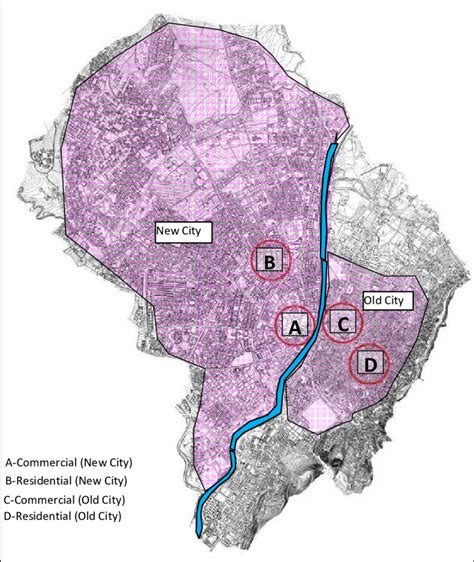 Settlement Map of Antakya and Selected Sample Areas | Download ...