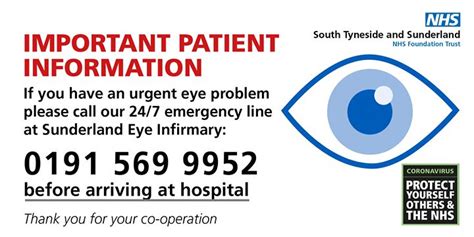 New 24/7 emergency number for Sunderland Eye Infirmary patients - NHS ...