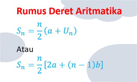 Barisan Aritmatika Lengkap Rumus dan Contoh Soal