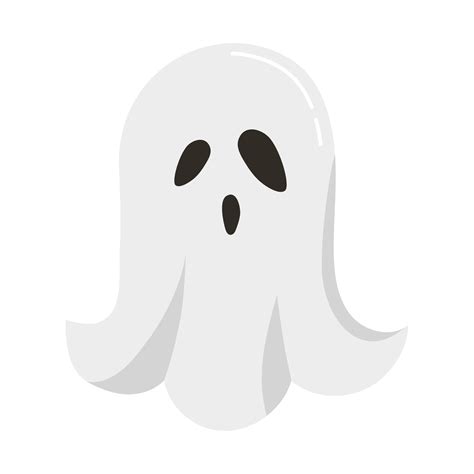 Halloween cute and spooky ghost drawing, vector sticker, drawing, decoration for Halloween ...