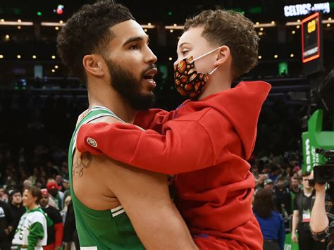 Jayson Tatum Opens Up On Why He Writes His Son Deuce's Name On All His ...