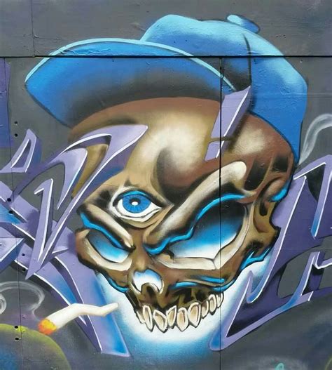 Skull graffity | Graffiti characters, Graffiti drawing, Urban art