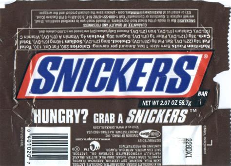 Snickers Wrapper | Snickers chocolate, Snickers chocolate bar, Vintage packaging