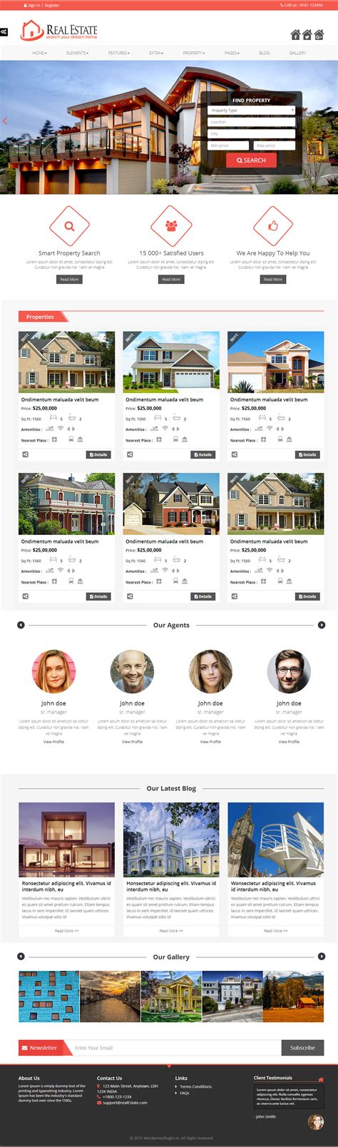 Real Estate – Real Estate Free HTML Template