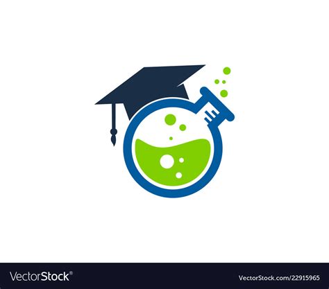 School science lab logo icon design Royalty Free Vector