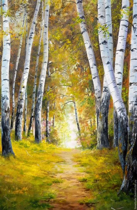 Birch Tree Oil Painting at PaintingValley.com | Explore collection of Birch Tree Oil Painting