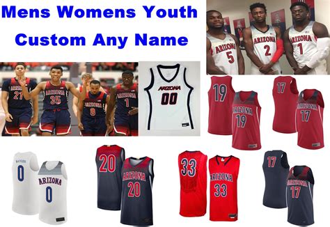 2020 Arizona Wildcats Jerseys Josh Green Jersey Hazzard Chase Jeter Kory Jones Christian Koloko ...