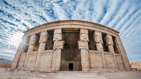 Premium Photo | Dendera temple or Temple of Hathor Egypt. Dendera Temple complex, one of the ...