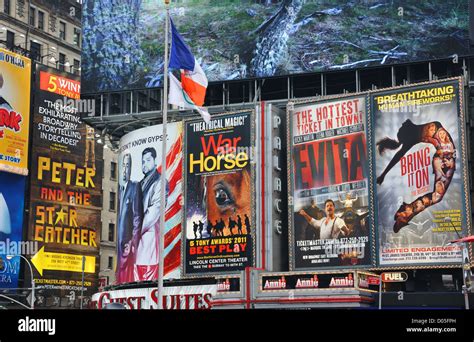 Broadway theater posters, New York City, USA Stock Photo - Alamy