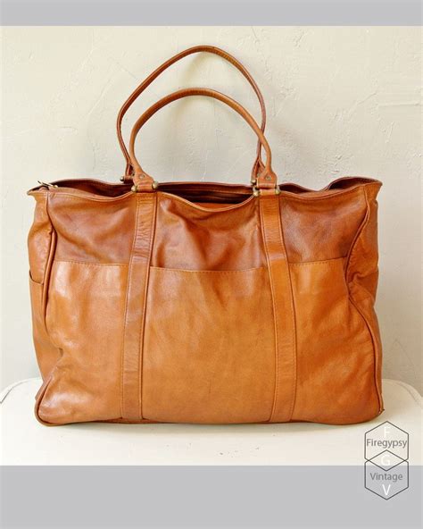 I'm in love with this vintage leather weekender messenger bag Large ...