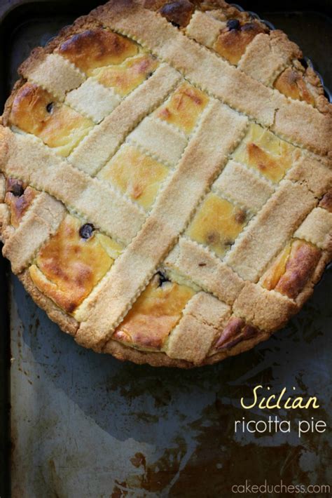 Sicilian Ricotta Pie Recipe (Easy Easter Dessert!) - Savoring Italy