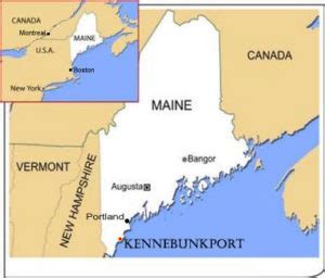 Kennebunkport Maine Map and Directions ME Map | Kennebunkport Maine Hotel and Lodging Guide