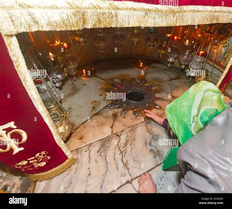 Grotto of the Nativity in the Church of the Nativity, Bethlehem ...