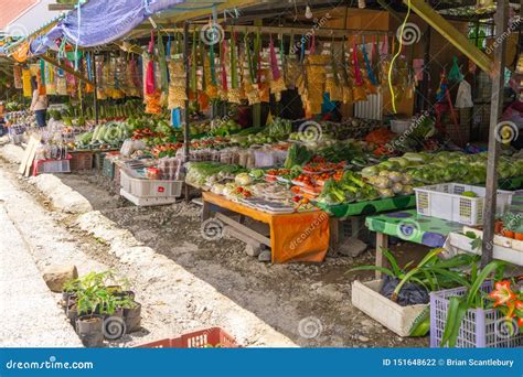 Village Market with Produce on Display Editorial Photography - Image of land, sabah: 151648622