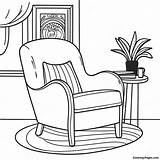 Cozy Lounge Chair Coloring Page  Pagescom sketch template