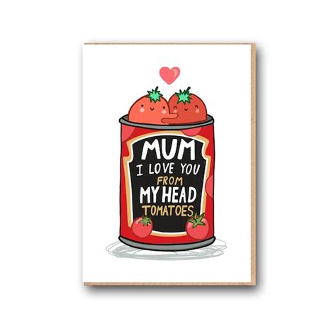 Mothers Day Card Cute Funny Birthday Card for Mom Mothers - Etsy