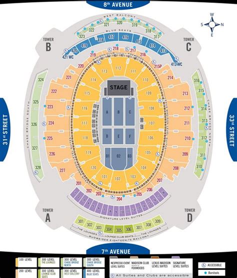 Madison Square Garden Seating Chart With Numbers | Fasci Garden