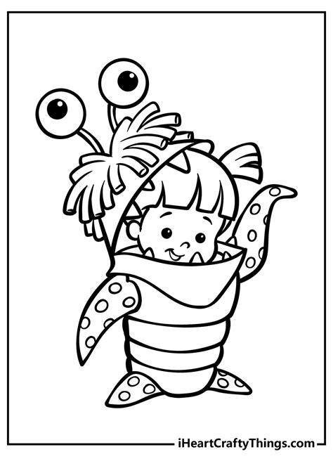 Boo Monsters Inc Coloring Pages