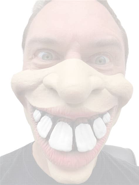 Big Teeth Mask Funny Half Face Buck Teeth Clown Halloween Accessory Mouth Cover | eBay