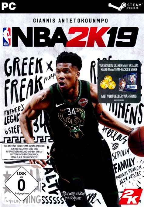 NBA 2K19 (2018) Windows box cover art - MobyGames