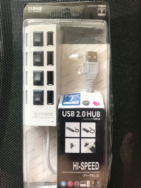 USB 2.0 Hub (1-to-4), Computers & Tech, Parts & Accessories, Hard Disks & Thumbdrives on Carousell