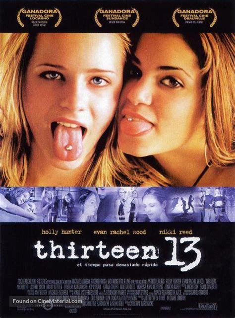 Thirteen (2003) Spanish movie poster