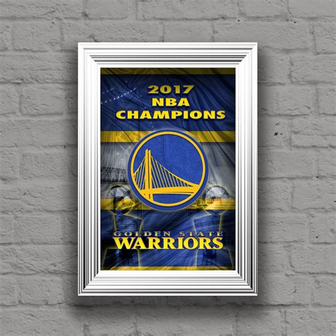 Golden State Warriors 2017 Championship Poster, GSW, Warriors Print, W ...