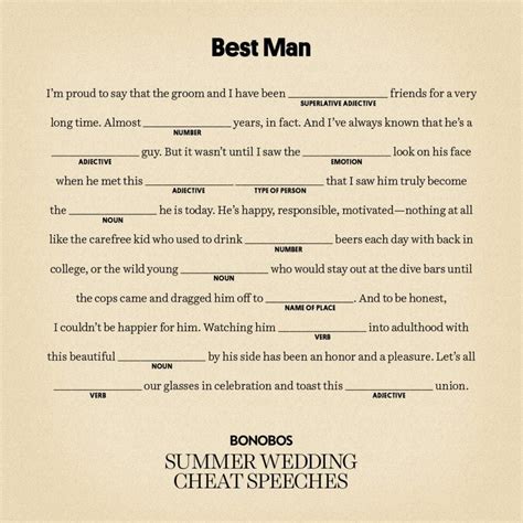 Easy Best Man Speeches - How to Write a Funny Best Man Speech