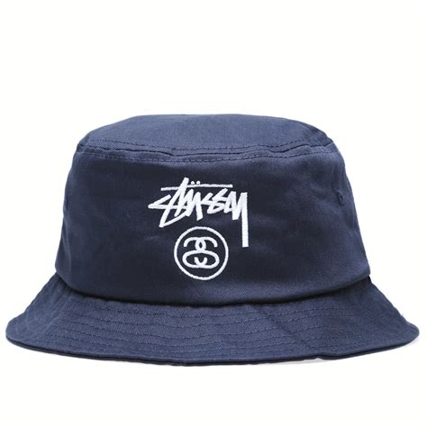 Stussy Stock Lock Bucket Hat (Navy)