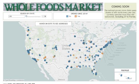 Interactive map: Whole Foods stores - Extra