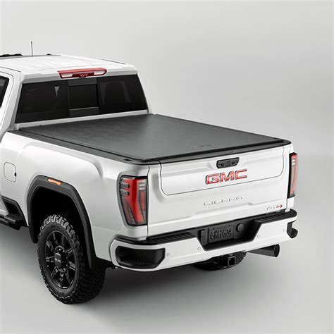 2020 Sierra 2500 | Tonneau Cover | Soft Roll-Up | Black | Standard Box | GMC Logo | 6ft 7in Bed ...