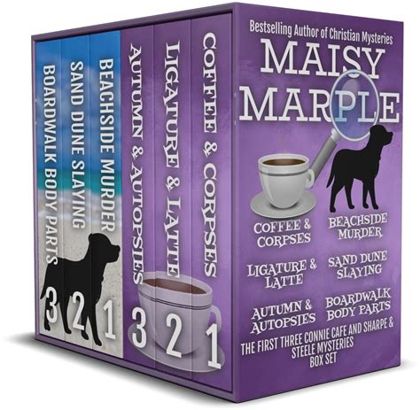 Six Book Cozy Mystery Box Set: The First Three Connie Cafe Mysteries AND The First Three Sharpe ...