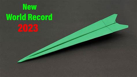 World Record Paper Airplane Design 2024 - Glenna Julianna