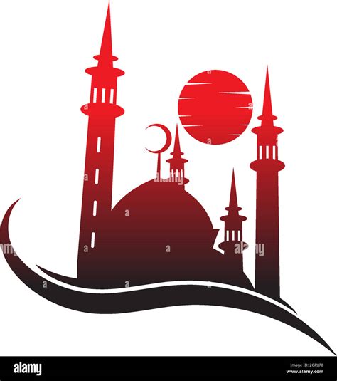 Islamic logo, Mosque icon design vector template Stock Vector Image ...