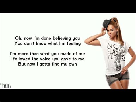 Beyoncé - Listen (Lyrics) - YouTube