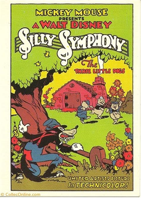 Silly symphony, the three little pigs - Postcards - Other - Condition ...