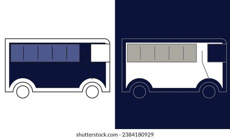 Cute School Bus Logo Template Vector Stock Vector (Royalty Free ...