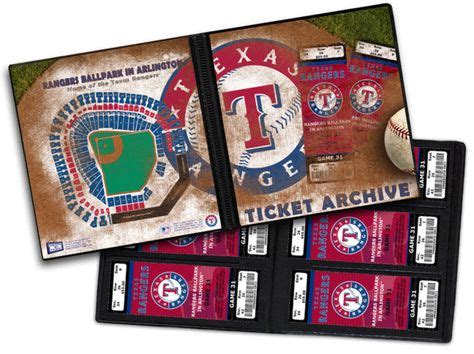 Ticket Album MLB - Texas Rangers (Holds 96 Tickets) | Texas rangers ...