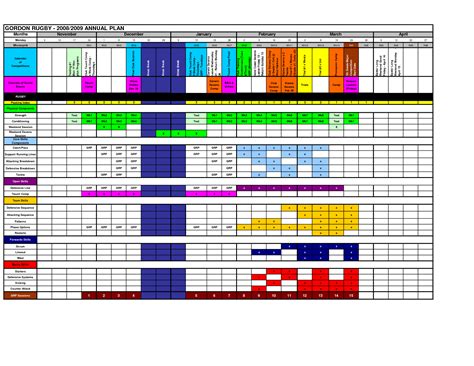 Annual Training Plan Template Excel – printable schedule template