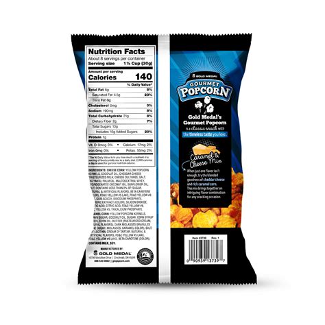 Caramel & Cheddar Cheese Popcorn Mix – Large 8.5 oz bag | Prepackaged ...