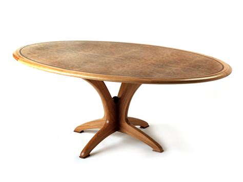 Oval Dining Table in burr oak | Makers' Eye