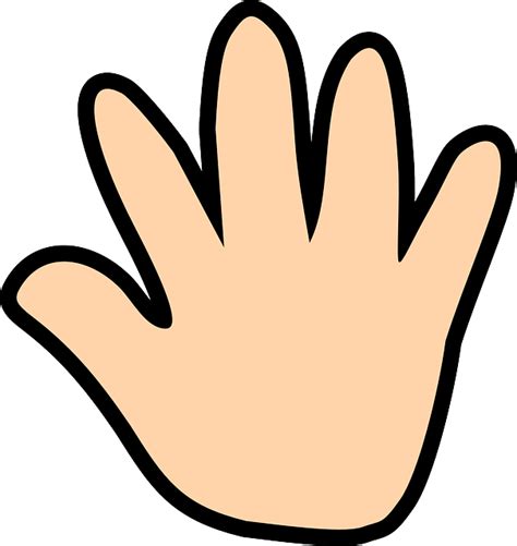 Free vector graphic: Hand, Open, Print, White, Cartoon - Free Image on Pixabay - 306759