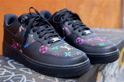 Louis Vuitton Air Force 1 Black | semashow.com