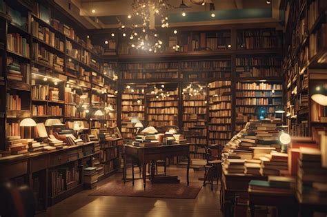 Premium Photo | Vintage library with old books background